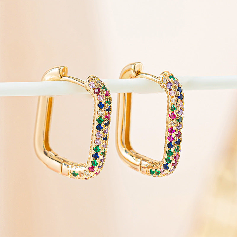 Simple Fashion Earrings Square  Accessories