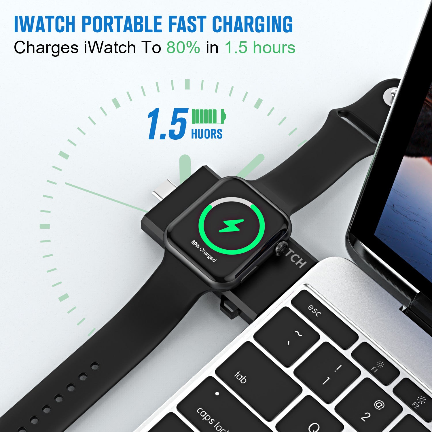 Watch Wireless Charger Strong Magnetic Dual Interface