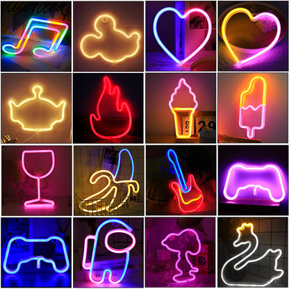 Creative Home LED Neon Shaped Lights