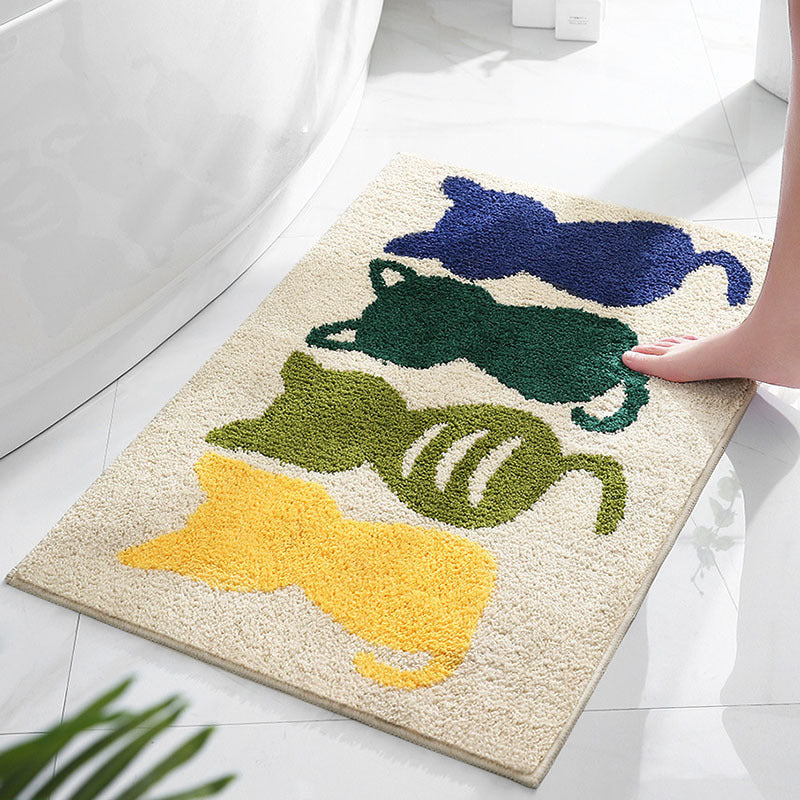 Cartoon Bathroom Absorbent Non-slip Carpet