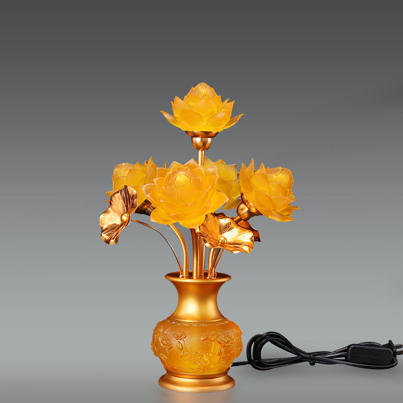 Lotus Lamp For Buddha LED Home Use