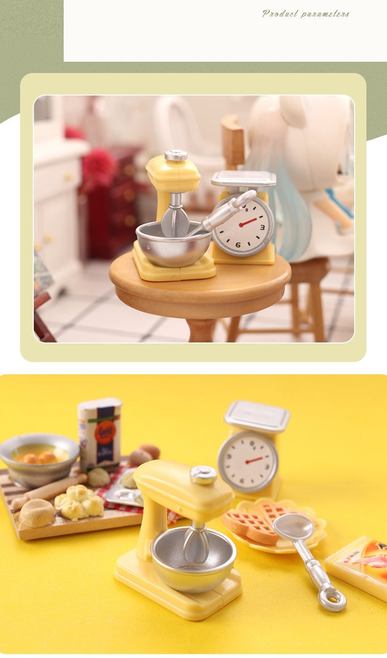 Miniature Candy Toy Mixer Mini Model Flour Machine Kitchen Gadget 112 Points Dollhouse Dollhouse