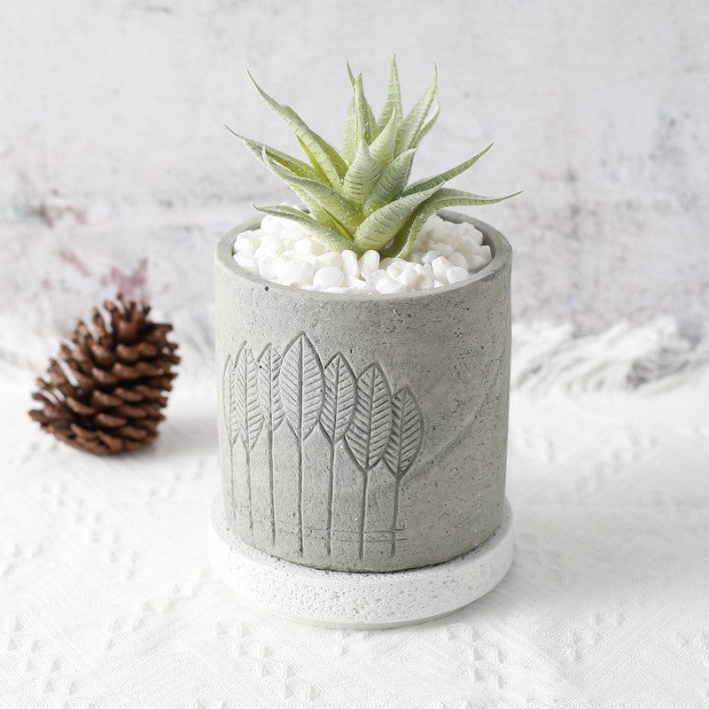 Cement Succulent Home Flowerpot Simple