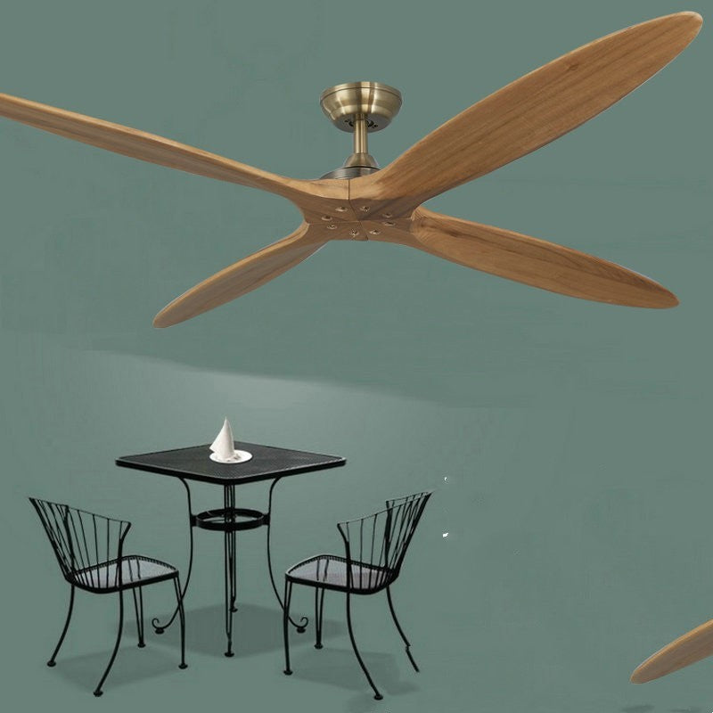 Home Living Room  Solid Wood Fan Industrial Modern European