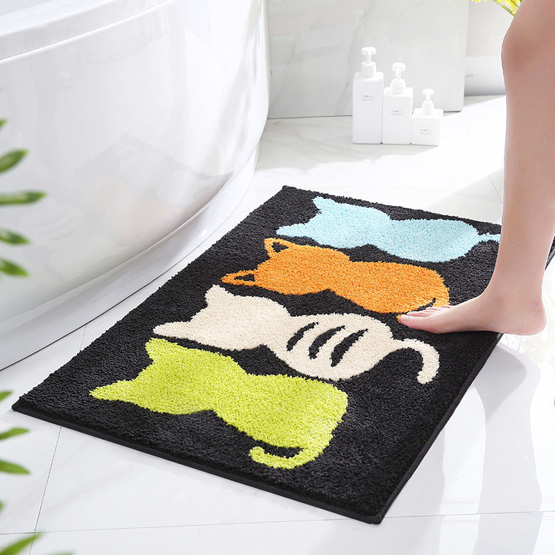 Cartoon Bathroom Absorbent Non-slip Carpet