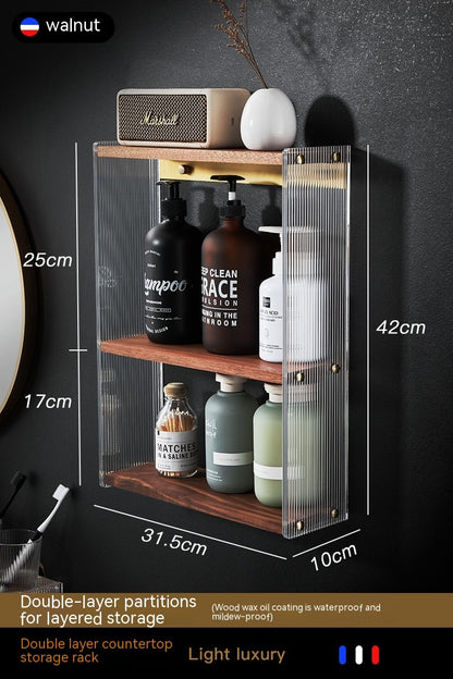 Bathroom Countertop Commodity Shelf Acrylic Storage Rack